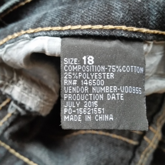 City Ink Cowgirl Jeans Dark Wash Straight Leg Women 4 or Jr 18 - Picture 8 of 8